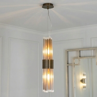 Lustre suspendu au design rétro, de haute qualité, pour salon, loft, cristal, luxe, LED, 2 ans de garantie