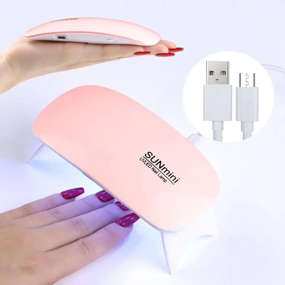 Vendita calda Mini UV LED Nail Lamp portatile Gel Light Mouse Shape Pocket Size asciuga unghie con cavo USB per tutti gli smalti Gel