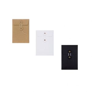 C5 C6 DL Kraft <b>String</b> Tie Envelopes Recycled Envelope With <b>String</b> and Button - Product Image 2