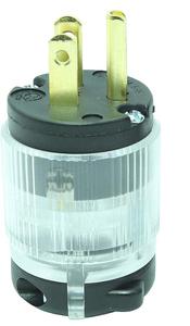 Nema 5-15P DIY Rewireable US USA spina di alimentazione con luce a LED cablaggio elettrico spina maschio - Product Image 4