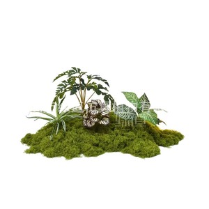 Plante Artificielle Greenway pour Aménagement Paysager, Base de 30cm-100cm, Décoration Florale Intérieure pour Cour, Style Champêtre - Product Image 1