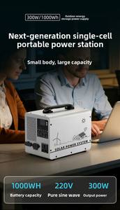 Générateur Solaire Portable d'Extérieur, Station d'Énergie LiFePO4 300W 500W 1000Wh, Onduleur Bidirectionnel, Alimentation de Secours <span class=keywords><strong>UPS</strong></span> pour Pannes de Courant - Product Image 3