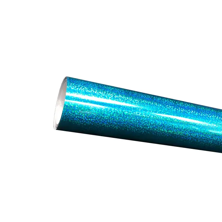 Fabrika toptan mavi renk Glitter isı transferi vinil TPU vinil FILM kesme için çizim kesici tarafından kesme