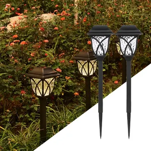 잔디 마당 안뜰 복도 장식을위한 베스트 셀러 태양 경로 조경 램프 야외 방수 LED 태양 정원 말뚝 빛