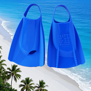 Pinne corte con tacco aperto a forma di anatra pinne da immersione in Silicone attrezzatura da allenamento per il nuoto professionale comoda attrezzatura per lo snorkeling da spiaggia - Product Image 1