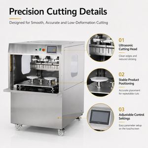 Coupe-gâteau automatique à ultrasons, machine automatique pour couper les gâteaux, petite machine pour la préparation de desserts pour les boulangeries - Product Image 5
