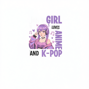 Camiseta de una chica que ama el anime y el K-Pop - Product Image 2