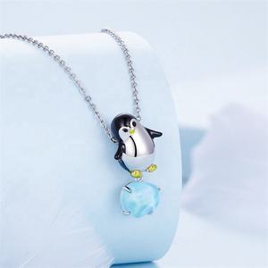 OEMペンギン卸売ファンキーな舗装ファインジュエリーチャームマーベル925スライバークリスタルパーソナライズされたビーズかわいいチャームブレスレット作り - Product Image 2