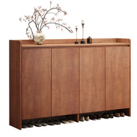 Meuble à chaussures de style Mid-Century Modern pour entrée de maison, rangement intégré, grande capacité, anti-poussière, pour porche