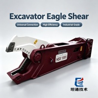 Cisaille de démolition hydraulique robuste HHS-380, attache de cisaille frontale pour excavatrice pour projets de démolition de bâtiments