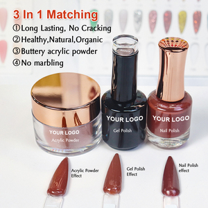 Laca de <span class=keywords><strong>uñas</strong></span> con logotipo personalizado, combinación de gel, polvo de inmersión acrílico y juego de colores de esmalte, polvo de <span class=keywords><strong>uñas</strong></span> 4 en 1, incluye esmalte de gel - Product Image 3