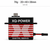 XQ-POWER XQ-BLS8120H Servomoteur numérique sans balais 20KG 0.03s Haute Vitesse 12V HV pour Drone UAV, Moteur Servo à Engrenages en Acier Inoxydable