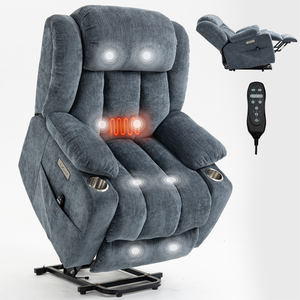 Sillón reclinable de tela de estilo moderno con elevador eléctrico Mecedora giratoria multifuncional para sala de estar Ocio - Product Image 1