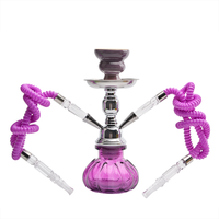 Vente directe usine – Accessoires de chicha traditionnelle arabe en verre, narguilé à une ou deux têtes