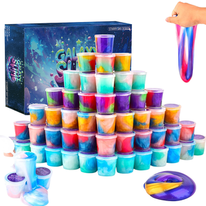 Kit de Slime Transparente de Cristal con 12 Colores de Plastilina, para Crear un Cielo Estrellado, Unisex - Product Image 6