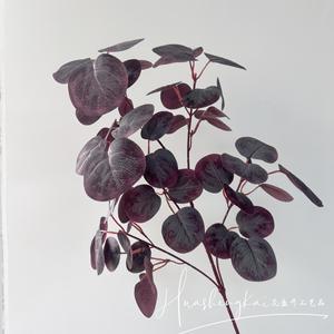 Plante d'eucalyptus artificielle à branche unique, feuilles vertes moyennes en soie, haute simulation, pour décoration de mariage et de maison - Product Image 3