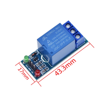 Nouveau module relais unidirectionnel 5V 12V 24V Déclenchement bas niveau Carte d'extension à un relais