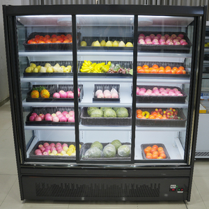 Chất lượng cao thẳng đứng cửa kính dọc <span class=keywords><strong>Showcase</strong></span> Cooler Open Air Cooler mở máy làm lạnh hiển thị tủ lạnh cho siêu thị - Product Image 5