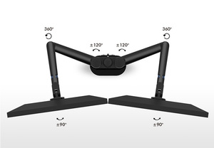 Nuevo estilo, soporte de brazo de Monitor dual, montaje de brazo de Monitor de escritorio, montaje de poste de escritorio para LCD de 17-32 pulgadas, abrazadera de <span class=keywords><strong>Base</strong></span> de 90 grados - Product Image 5