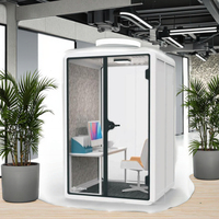 Cabine de bureau modulaire sur mesure pour studio d'enregistrement de conférence téléphonique salle de son personnalisée