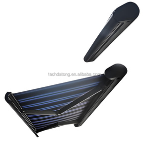 Auvent rétractable robuste de 6 m à cassette intégrale, imperméable, manuel, protection UV, <span class=keywords><strong>pour</strong></span> terrasse, jardin, balcon - Product Image 2