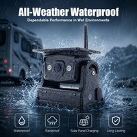 Cámara de Observación Inalámbrica con Panel Solar para Camiones, Remolques y Autocaravanas, Compatible con Pantalla de Teléfono Inteligente Android