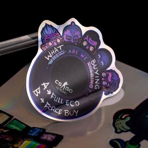 Customized Printing Hologram Vinyl Stickers Maker Waterproof Permanent <b>Adhesive</b> <b>PVC</b> Custom Brand logo Decorative Stickers - Product Image 2