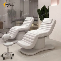 Lit de Beauté Électrique Moderne à 3 Moteurs, Chaise de Soin Cosmétique pour Esthéticienne, Lit de Massage et de Thérapie pour Salon de Beauté, Spa et Cils