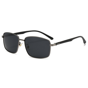 Nuevas gafas de sol polarizadas para hombre, montura metálica, lentes TAC, protección UV400, montura completa, protección solar para conducir al aire libre - Product Image 5