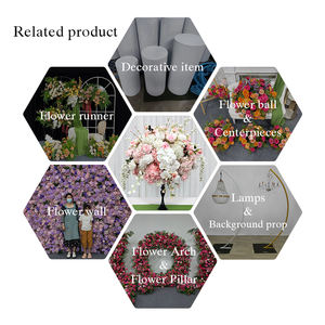 Arreglo Floral Artificial Romántico y Realista de Seda Suave en Rosa y Blanco Puro para Centro de Mesa de Boda - Product Image 5