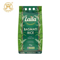 Aangepaste Drie Kant Verzegelde Plastic 1Kg Rijst Verpakking Zak Emballage Alimentaire