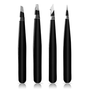 Pince à épiler en acier inoxydable pour sourcils, épilation, extensions de cils, outil de beauté et de maquillage pour femmes - Product Image 1