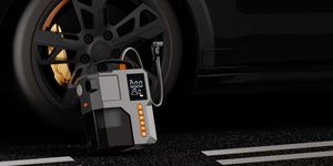 Aspirateur de voiture sans fil 4-en-1 d'urgence 14,8 V, démarreur de secours, batterie externe, pompe à air portable pour pneus avec lumière LED SOS - Product Image 6
