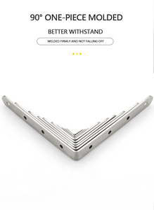 Khớp nối góc vuông bằng thép không gỉ Mã góc cho gỗ, kệ, đồ nội thất, tủ Nhiều ứng dụng - Product Image 4