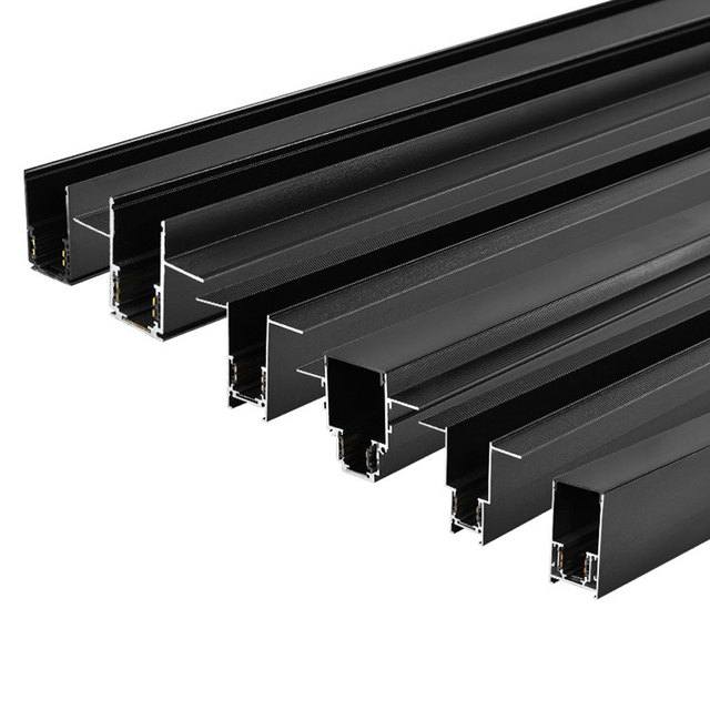 Surface Mounted Magnetic Track Rail Aluminium Profile Linear Track Lighting Rail Ceiling System 48V Indoor Spot Rail Spotlight