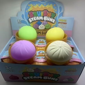 Lot de jouets Squishy en forme de pain vapeur, jouets anti-stress à presser, mignons et kawaii, cadeau fantaisie pour enfants et adultes - Product Image 6