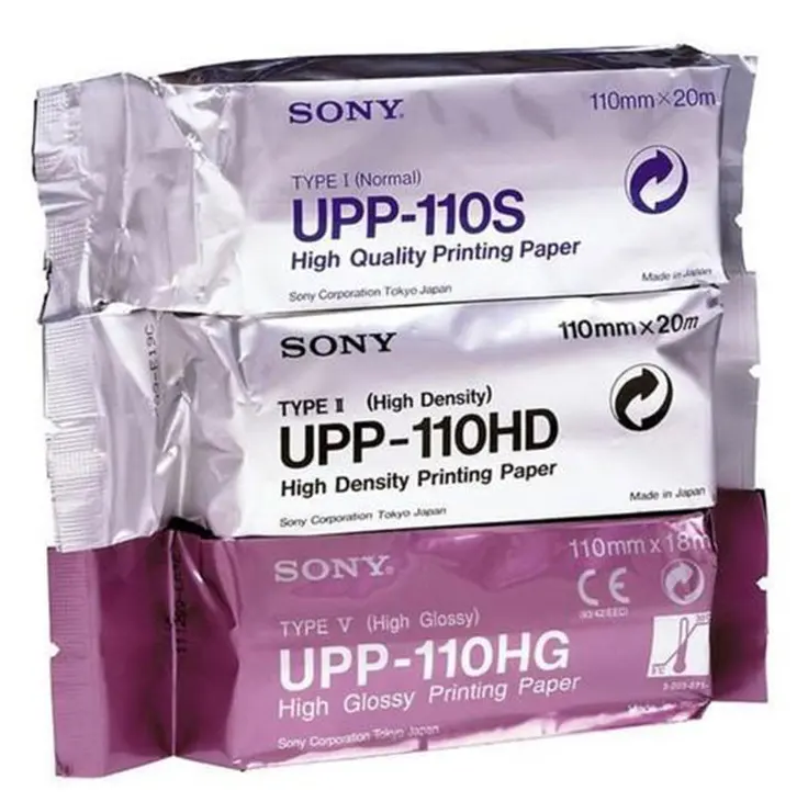Rolos de papel térmico ultrassom UPP-110S UPP-110HG UPP-110HD para Sony