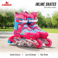 Patins à roulettes en aluminium de haute qualité pour enfants, taille réglable, chaussures de patinage à roulettes lumineuses, garçons filles, hiver