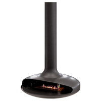 Cheminée suspendue Fangran à bois véritable, flammes lumineuses, chauffage d'intérieur de luxe en forme de soucoupe, décoration