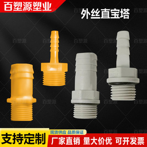 Connecteur en plastique Baisuyuan, adaptateur PP à filetage externe pour accessoires d'oxygène de serre - Product Image 2