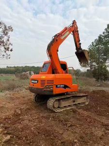 Excavadora de orugas mini Doosan DH80 de 8 toneladas de segunda mano, componentes principales, excavadoras usadas Daewoo con certificación CE, martillo rompedor - Product Image 4