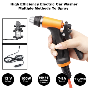 Pompe à eau portable 12V haute tension tout en cuivre pour lavage de voiture avec pistolet à eau domestique, outil de nettoyage électrique - Product Image 5