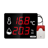 Thermohygromètre numérique LX905-F avec fonction d'alarme, surveillance de la température et de l'humidité, écran LCD pour la maison, le bureau et l'entrepôt
