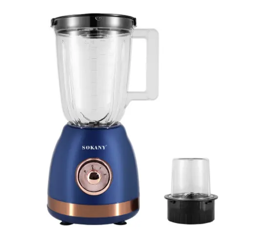 500W Stainless Grain Coffee Grinder Juice Blender 2 Speeds Multifunction Blender 2 In 1 1500ML