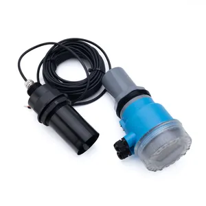 Perlindungan Ip67 koneksi flens benang Sensor Level cairan air dalam ultrasonik akurasi tinggi Sensor tingkat bahan bakar ultrasonik