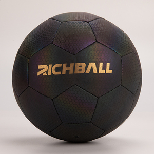Custom Logo Holographic <strong>ball</strong> Glow In The Dark Football <strong>reflective</strong> Luminous Soccer <strong>Ball</strong> - Product Image 2