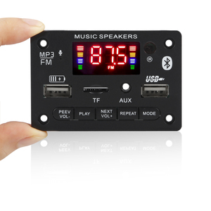 DC 5V-12V WMA MP3 <span class=keywords><strong>Decoder</strong></span> scheda grande colore schermo <span class=keywords><strong>Bluetooth</strong></span> <span class=keywords><strong>5.0</strong></span> USB TF Radio porta di ricarica FM Wireless modulo Audio registrazione - Product Image 2