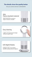Ventilateur sur pied TP-05 Plus KC CE 10 vitesses 45W, plus grand flux d'air, portable, silencieux, BLDC sans pales, électrique pur, oscillant, télécommandé