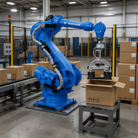 Yaskawawa aplikasi Robot Umum GP180 dalam las, penanganan, lukisan, palletisasi, dll dan memiliki muatan tinggi 180KG