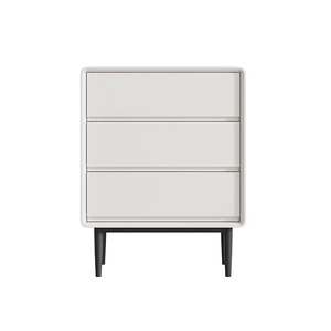 Solid wood <strong>chest</strong> <strong>of</strong> <strong>drawers</strong> for a modern minimalist living room side cabinet with Italian-style <strong>drawers</strong> and white lacquer finish - Product Image 5